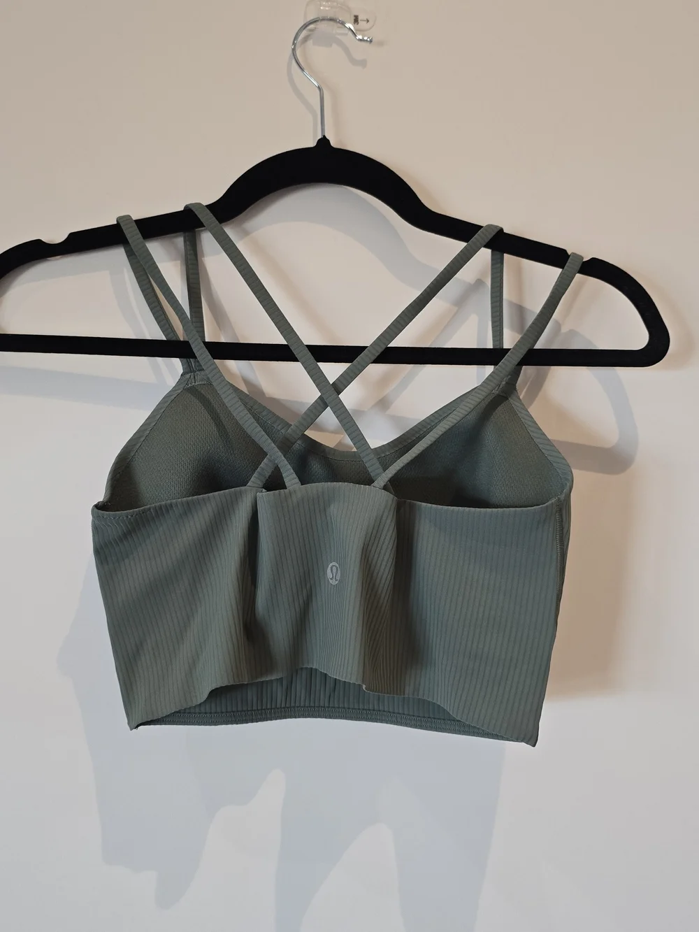 lululemon athletica CLOUD long Line Ribbed Double-Strap Bralette — Green Size 6
